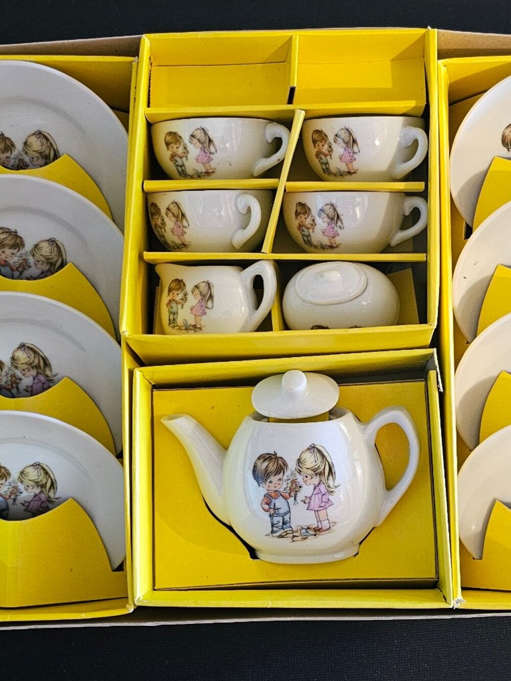 Vintage Child Toy China Tea Set